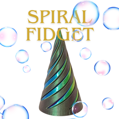 Spiral fidget cone